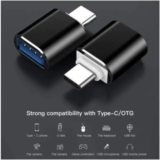 Adaptador Conector Otg Usb 3.0 Para Usb Tipo C