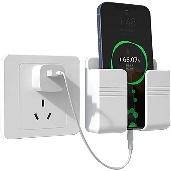 Suporte de Parede Plástico Autocolante Multiuso para Celular e Acessorios