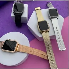 Relógio Feminino Digital LED Estiloso com Detalhes Brilhantes