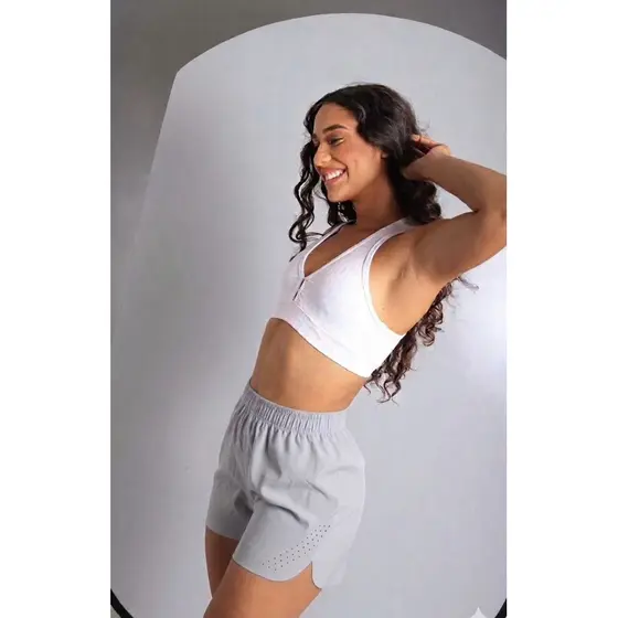 Short Feminino Elastano Esportivo , Corrida Treino Academia