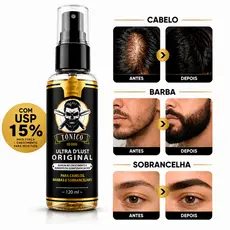 Tônico Capilar UltraMinox Crescimento Barba Cabelo Sobrancelha 120ml