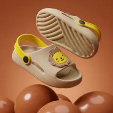 Chinelo Nuvem Infantil Menino Super Leve Macio Confortável Antiderrapante Slide Leão