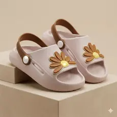 Chinelo Nuvem Menina Infantil Super Leve Macio Confortável Antiderrapante Slide Margarida