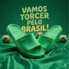 Chinelo Nuvem Slide super leve Brasil antiderrapante confortável macio e flexivel