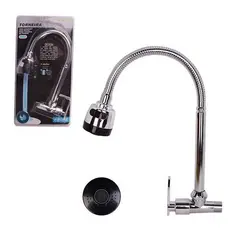 Torneira Cozinha Parede Ducha Fleíivel aço Inoxidável Design Moderno Duravel