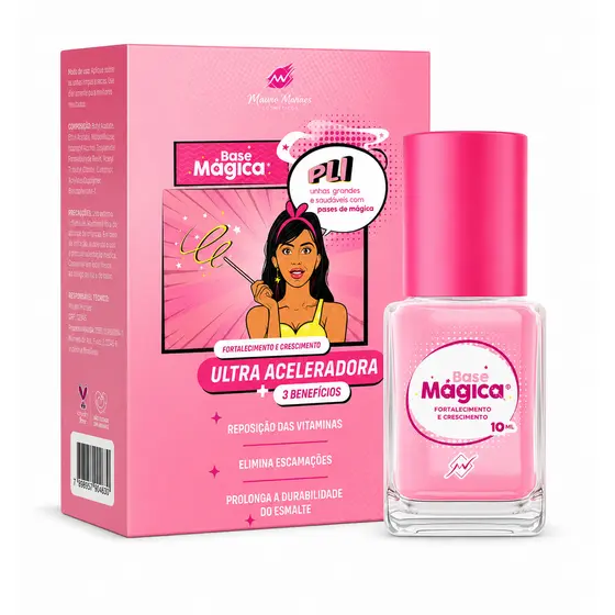 Base Mágica Menina Vaidosa Fortalecedor De Unhas 10ml