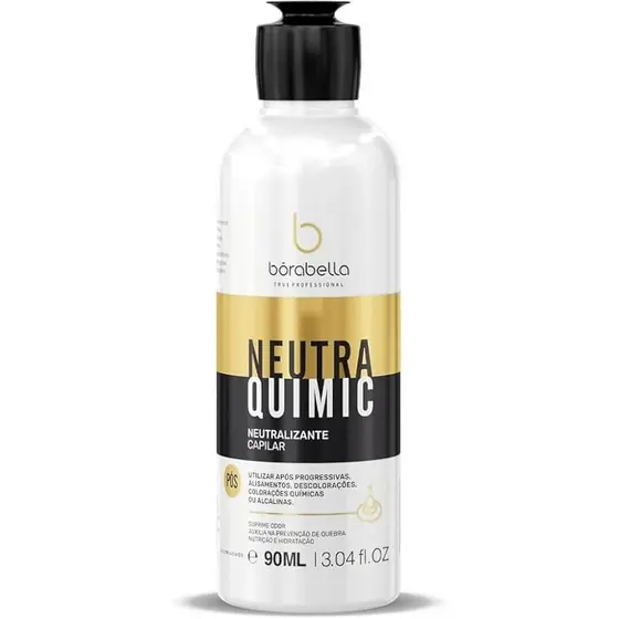 Neutralizante Capilar Borabella NeutraQuimic 90ml - Profissional Ph Estável e Anti-queda