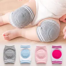 Kit com 3 pares Joelheiras Infantis Proteção Contra Quedas Das Pernas Dos Cotovelos 0-3 Anos