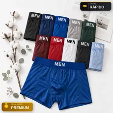 Kit 12, 10 , 8 Ou 3 Cuecas Boxer Masculina Tecido Microfibra E Elastano Premium Adulto