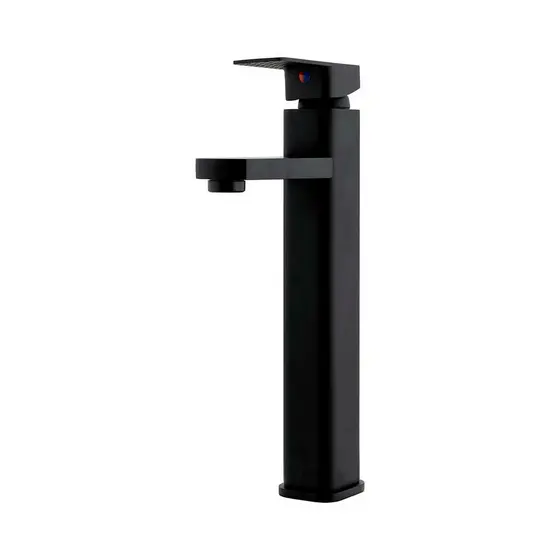 Torneira Para Banheiro Misturador Monocomando Alta Madeira Pingoo - Preto