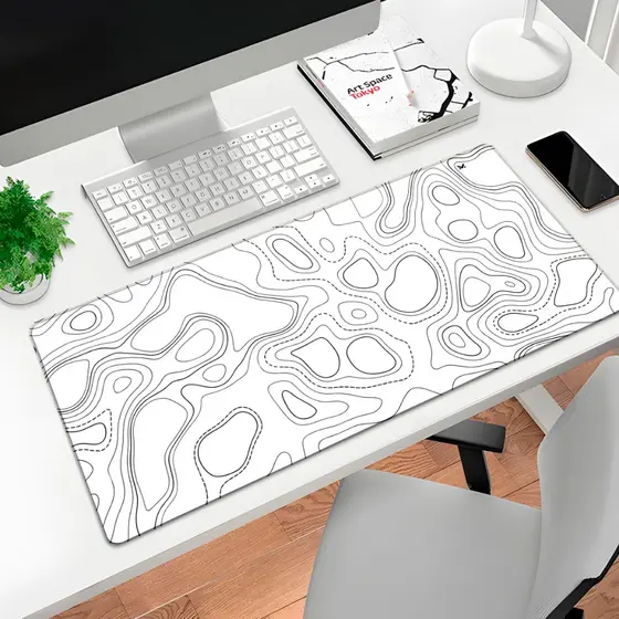 Mouse Pad Gamer Abstrato Marca Muleka Borda Costurada Diversas cores e Tamanhos