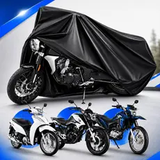 Capa Para Cobrir Moto Forrada Grossa Couro Proteção Sol Chuva Não Risca