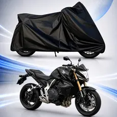 Capa de Cobrir Moto Couro Forrada Impermeável Anti-Uv Protetora Anti-Risco