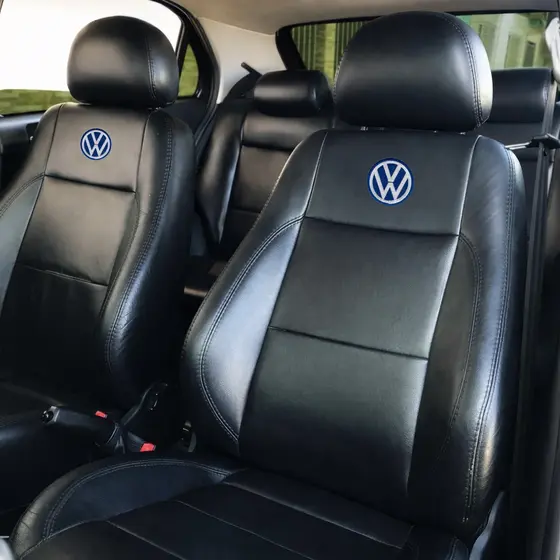 Capa Para Banco Automotivo Impermeável Couro Courvin Volkswagen Gol Fox Voyage Parati Golf Carro