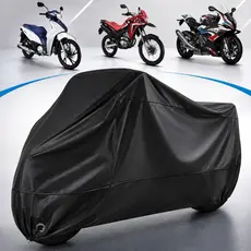 Capa Para Cobrir Moto Couro Protetora Térmica Impermeável Forrada Proteção Contra Riscos Sol Chuva