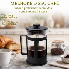Cafeteira Prensa Francesa 650ml Café Cremeira Expresso Leite Cremoso Casa Dex
