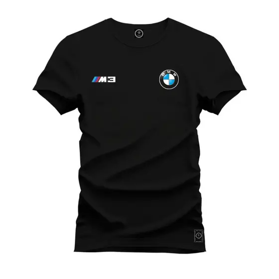 Camiseta Masculina 100% Algodão Camisa BMW Carro Esportivo Confortável Envio Imediato
