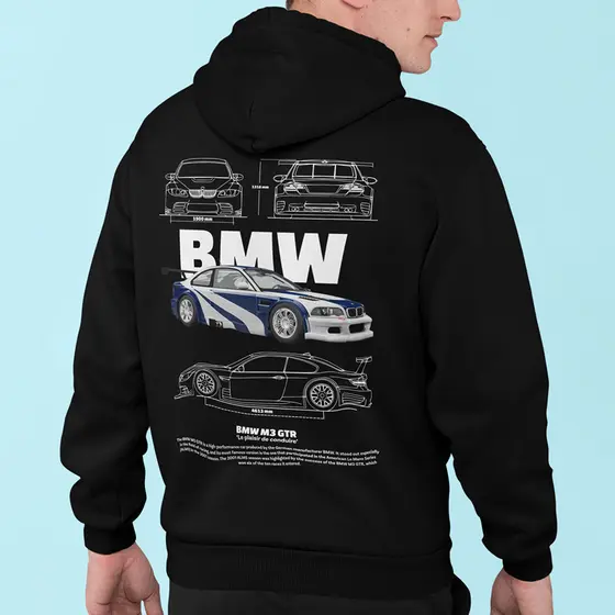 Moletom Masculino Bmw M3 GTR Blusa de Frio Need for Speed Casaco Personalizado 100% Algodão