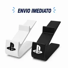 Suporte Duplo para Controle PS5 Preto ou Branco | Base Organizador Antiderrapante para 2 Controles DualSense