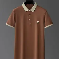Camisa polo masculina verão de manga curta camiseta solta tamanho grande High-End camisa polo bordada masculina meia man