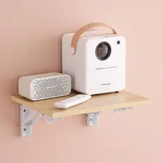 Novo estilo dobrável ajustável projetor fixado na parede perfuração prateleira sem perfuração roteador wifi Set-Top Box