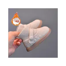 Feminino bebê meias botas outono inverno versão coreana tubo curto botas de couro crianças botas curtas botas de princes