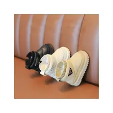 2025 inverno novo estilo botas de neve botas brancas forro de lã engrossado botas curtas manga botas femininas de sola g