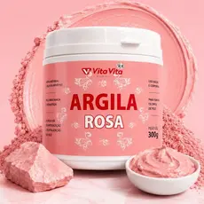 Argila Rosa Facial E Corporal 250g Clareadora Hidratante