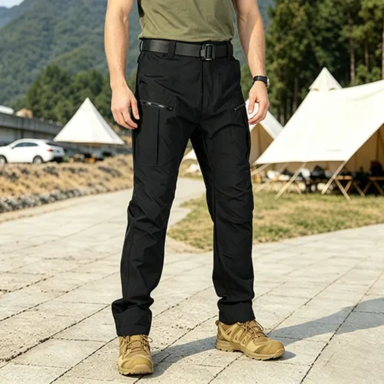 Calça Cargo Militar Masculina Tática Impermeável Rip Stop Multibolsos Para Trilhas