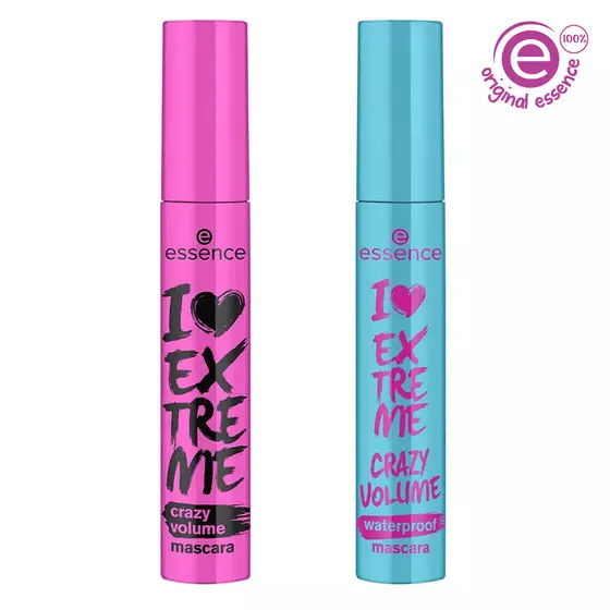 Essence I Love Extreme Crazy Volume Preto Máscara para Cílios de Volume