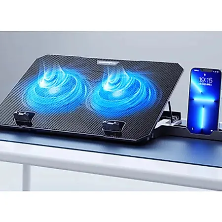 Suporte Notebook Ergonômico com Cooler – Refrigeração 5V 1000RPM (DELTA-B1122M)