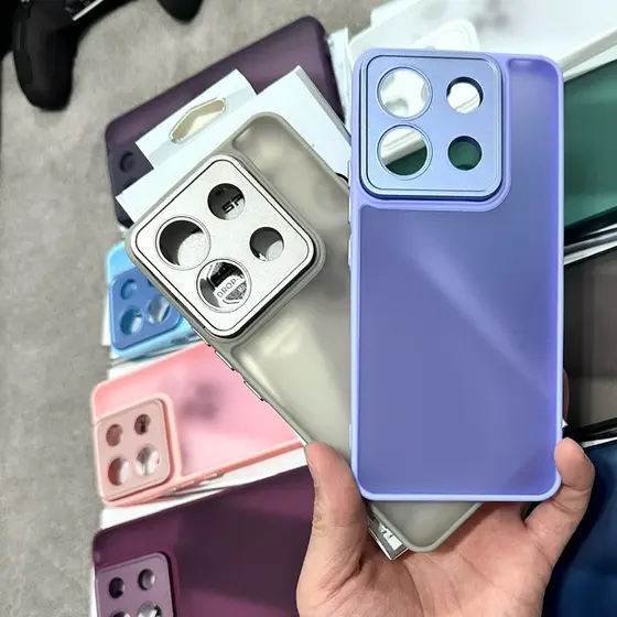 Capa SPACE Acrílico Fosca Para Motorola EDGE 60 Fusion EDGE 60 Pro EDGE 60 EDGE 60 NEO Edge 70 buraco de fino na camera