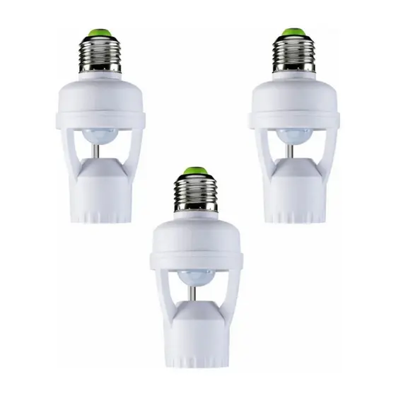 Kit Sensor de Movimento para lâmpada Soquete E27 com sensor de presença Bivolt 110V 220V