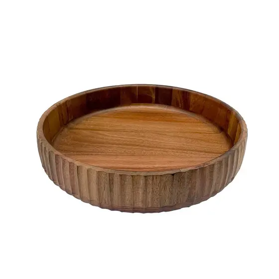 Bowl Canelado Gigante De Acácia - Oikos