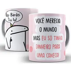 Caneca De Aniversário Flork Meme 325 Ml De Porcelana para Presente Personalizada Xícara