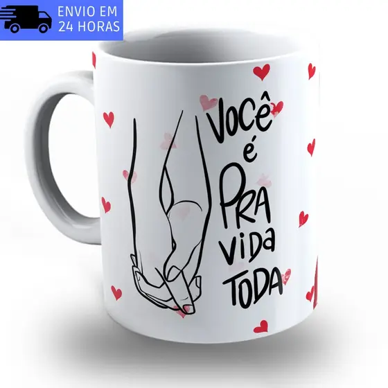 Caneca Dia Dos Namorados de Porcelana Personalizada Para Homem Namorado Mulher Namorada Xícara de Cerâmica