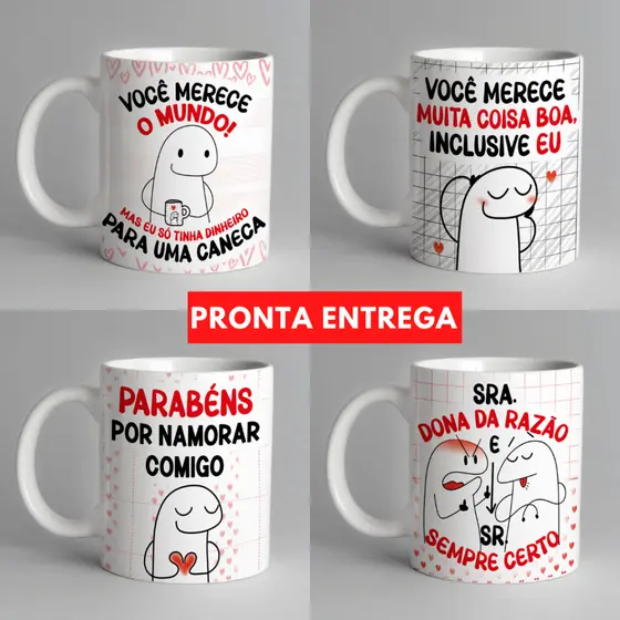 Caneca / xícara flork mundo. Dia dos namorados (MELHOR PREÇO)