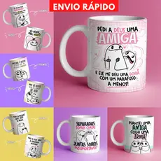 Caneca personalizada flork amigas personalizadas vários modelos 325ml volume 23