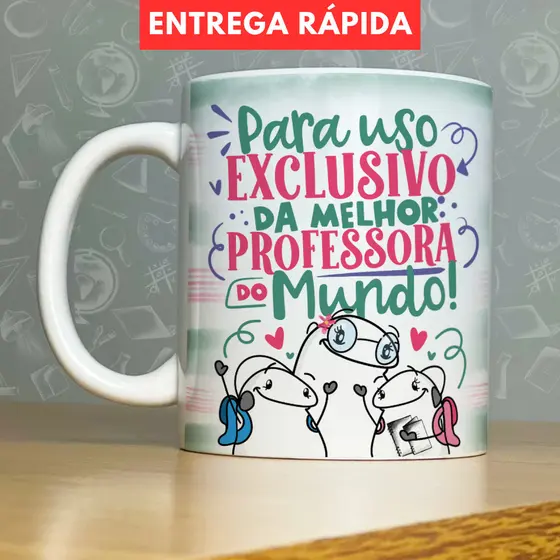 Caneca Personalizada Dia dos Professores de Porcelana para Presente Lembrancinha Xícara