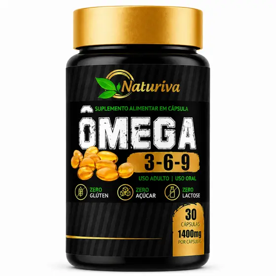 Ômega 3 6 9 1400mg 30 Cápsulas Natuvitae Zero Glúten Zero Lactose Zero Açúcar