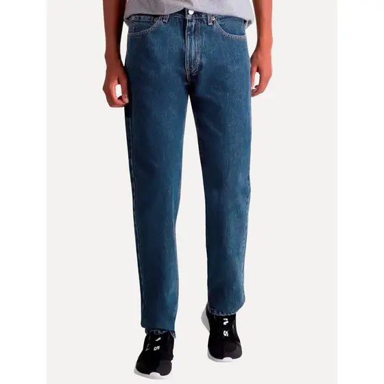 Calça Levis Original Jeans Original Masculina 505 Regular Azul Médio