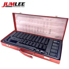 Kit Soquete de Impacto 27 Peças 1/2" para Chave Pneumática e Elétrica