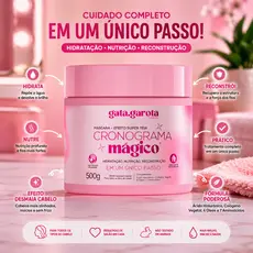 Máscara Cronograma Capilar 3 em 1 Efeito Teia – Hidratação, Nutrição e Reconstrução 500g