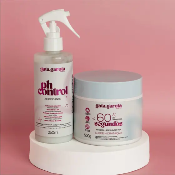 Kit Acidificante + Máscara Capilar – Tratamento para Cabelo Seco e Opaco