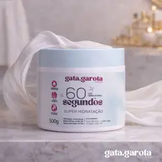 Máscara 60 Segundos Hidratação Capilar Super Teia Desmaia Cabelo Antifrizz Brilho 3D Gata Garota