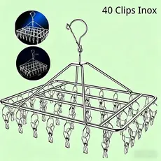 Varal 40 Prendedores Para Roupa Intima Para Calcinha Meia Cueca Reforçado inox 08/10/20/30/40/60 Prendedores