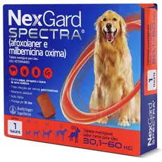 Nexgard Spectra 30,1kg a 60kg Antipulgas e Carrapatos Para Cães
