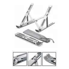 Laptop Suporte Base Notebook Tablet Alumínio Dobrável Portátil