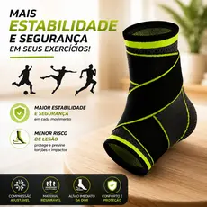 Tornozeleira Esportiva Compressão Ortopédica Estabilizadora Entorse Ajustável Unissex
