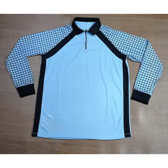 Camisa Polo Manga longa Quadriculada Andy.